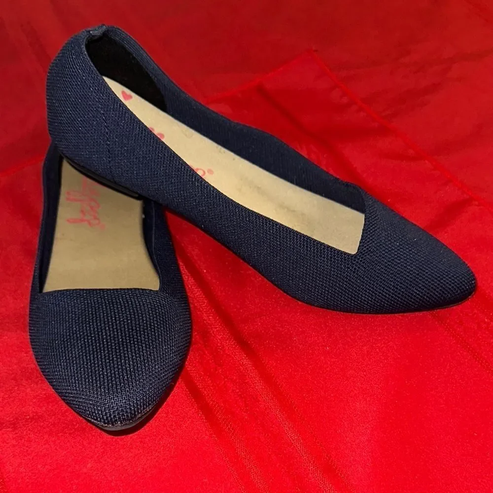 Jellypop Blue Ballet Flats Sleek and Minimalist Size 8
